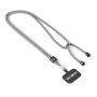 Crossbody, trendy duotone lanyard telefoonhouder van polyester Crossbody, trendy duotone lanyard telefoonhouder van polyester