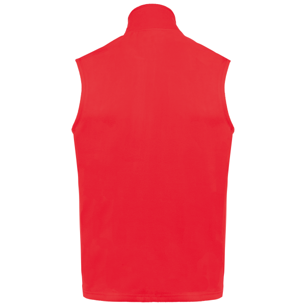 Ecologische uniseks bodywarmer van microfleece Red S Ecologische uniseks bodywarmer van microfleece Red S