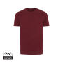 Iqoniq Bryce gerecycled katoen t-shirt, bordeauxrood (XL)