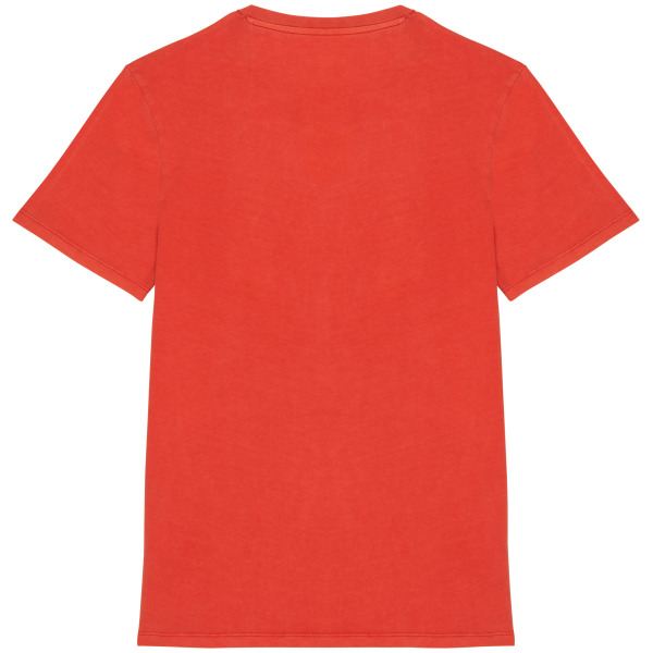Ecologisch verwassen uniseks T-shirt Washed Paprika 4XL