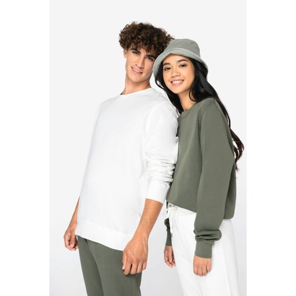 Ecologische uniseks sweater met ronde hals French Terry Washed Pomelo 4XL Ecologische uniseks sweater met ronde hals French Terry Washed Pomelo 4XL