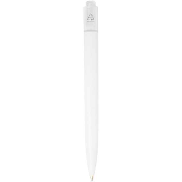 Thalaasa ocean-bound plastic ballpoint pen - Transparent white/White