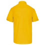 Overhemd in onderhoudsvriendelijk polykatoen-popeline korte mouwen heren Yellow XS