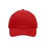 6 Panel Cap Heavy Cotton red one size