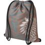 Clif RPET sublimatietas met trekkoord - Zwart/Wit