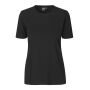 Stretch T-shirt | comfort | dames - Zwart, XS