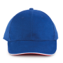 Orlando - 6 panel cap Royal Blue / White / Red One Size Orlando - 6 panel cap Royal Blue / White / Red One Size