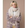 Fluffy Scarf - Natural Stone - One Size Fluffy Scarf - Natural Stone - One Size