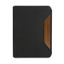 Teri AWARE™ RPET and walnoot A4 portfolio, zwart