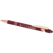 Nanna balpen met roségouden afwerking (zwarte inkt) - Bordeaux rood