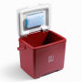 Brisby Koelbox - Frigobox - 13L - Rood - Tot maximaal 40 uur isolatie - Incl. 2 dikke koelelementen van 450ml - Temperatuur veilige sluiting - Nieuw ontwerp met koelelement vergrendeld in deksel