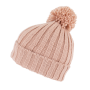 Muts met pompon Old Rose One Size