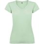 Victoria damesshirt met V-hals en korte mouwen - Mist Green - 3XL