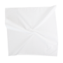Vierkante bandana White One Size