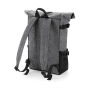 Block Roll-Top Backpack - Black/Black - One Size