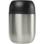 Supo 480 ml double-walled recycled stainless steel lunch pot with foldable spoon - Silver Supo 480 ml double-walled recycled stainless steel lunch pot with foldable spoon - Silver