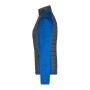 Ladies' Knitted Hybrid Jacket royal-melange/anthracite-melange XS