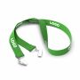 Polyester Pantone-gematchte zeefdruk keycord met 2 clips