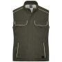 Workwear Softshell Padded Vest - SOLID - olive L