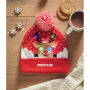 SHIMAS LIGHT - Gebreide kerstmuts LED - Rood