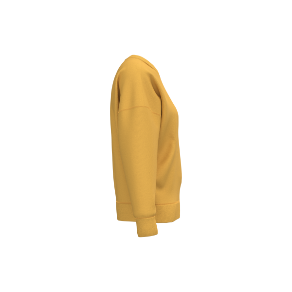 Ecologische dames sweater met ronde hals en afhangende mouwen Sun Yellow XS Ecologische dames sweater met ronde hals en afhangende mouwen Sun Yellow XS