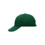 6 Panel Cap Laminated dark-green one size