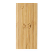 Bamboe 8.000 mAh 5W draadloze powerbank, bruin