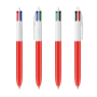 BIC® 4 Colours® balpen 4 Colours ballpen LP Red_UP White_RI White