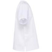 Katoenen unisex tuniek met korte mouwen White 4XL Katoenen unisex tuniek met korte mouwen White 4XL