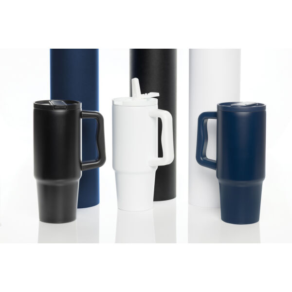 Embrace Lekvrij RCS recycled RVS Beker 900ml, donkerblauw Embrace Lekvrij RCS recycled RVS Beker 900ml, donkerblauw