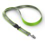 Afneembare polyester keycord met reflecterende overlay