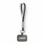 Sleutelhanger & telefoonhouder met koord met leren uiteinde.