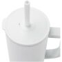 Brady 900 ml RCS gecertificeerde geïsoleerde beker met siliconen rietje - Wit