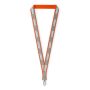 Polyester keycord met reflecterende overlay Polyester keycord met reflecterende overlay