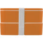 MIYO 700+700 ml dubbellaagse lunchbox - Oranje/Oranje/Wit