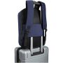 Luma 15 inch GRS gerecyclede antidiefstal laptoprugzak 10 l - Marineblauw Luma 15 inch GRS gerecyclede antidiefstal laptoprugzak 10 l - Marineblauw