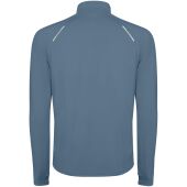 Estambul herensweater met lange mouwen en halve rits - Storm blue - 3XL