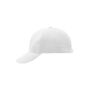 6 Panel Raver Cap Laminated white one size