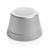 Nivio RCS gerecycled aluminum magnetische 5W Speaker, zilver