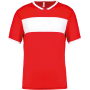 Kids’ short-sleeved multisport jersey Sporty Red / White 12/14 years