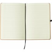 Gerecycled leren notitieboekje (A5) Gianna zwart