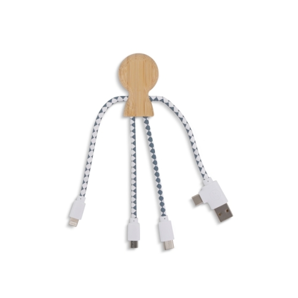 Xoopar Mr. Bio Bamboo Charging Cable
