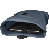Byron 15,6" rugzak van GRS RPET met opgerolde bovenkant 18 L - Hale blauw