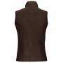 Bodywarmer van microfleece dames chocolate 4XL
