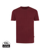 Iqoniq Bryce gerecycled katoen t-shirt, bordeauxrood (XXS)