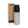Thermocup RCS recycled geisoleerde fles met beker 500ml, zilver