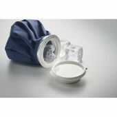 SANAR - Herbruikbare polyester ijszak - Blauw