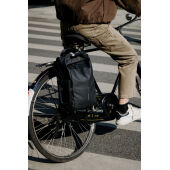 Urban waterbestendige fiets rugzak, zwart, grijs