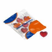 Vruchtengummies in veel standaard vormen, Transparant, Hartje Vruchtengummies in veel standaard vormen, Transparant, Hartje