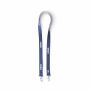 Polyester Pantone-gematchte zeefdruk keycord met 2 clips